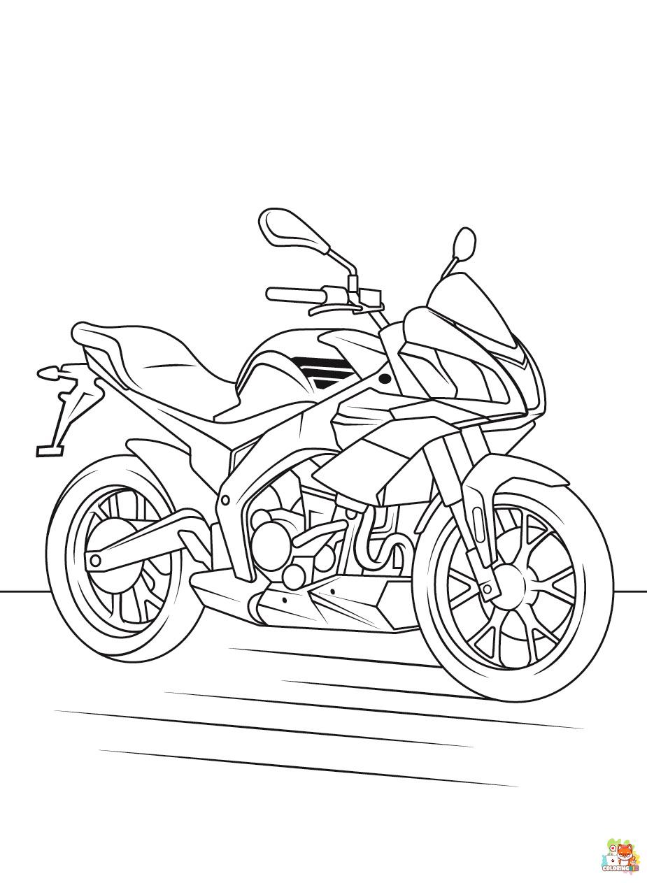 Motorcycle coloring pages 12