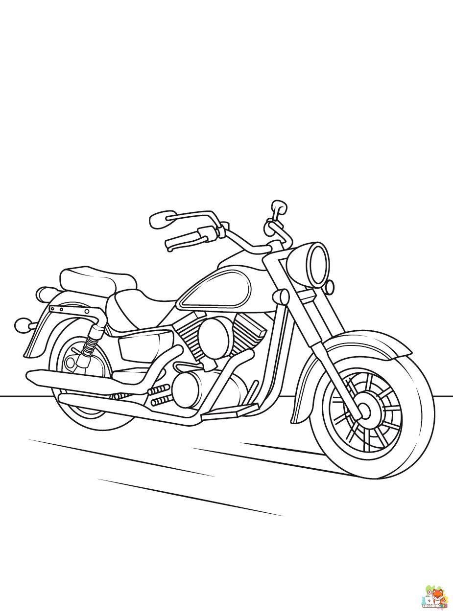Motorcycle coloring pages 13
