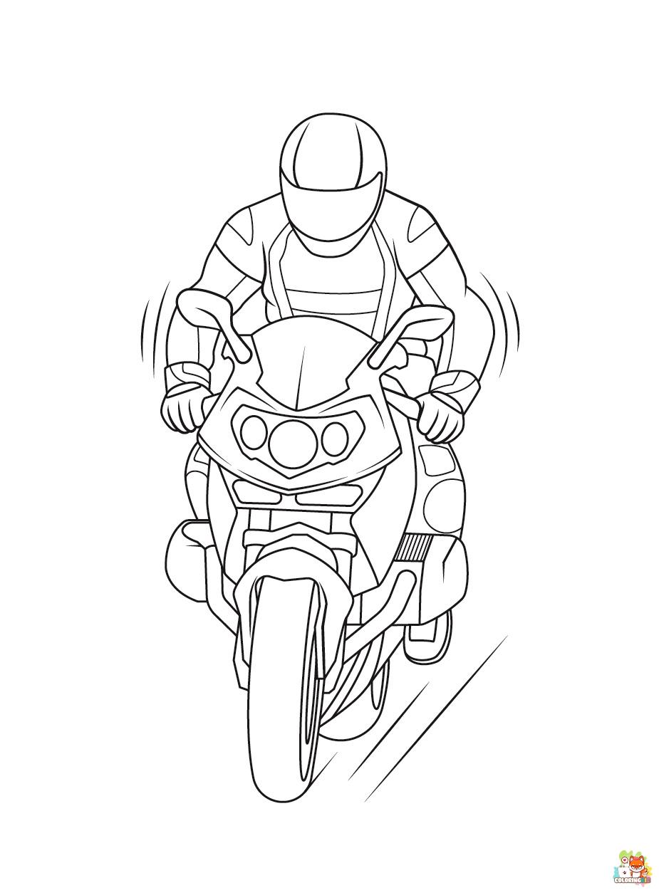 Motorcycle coloring pages free 2