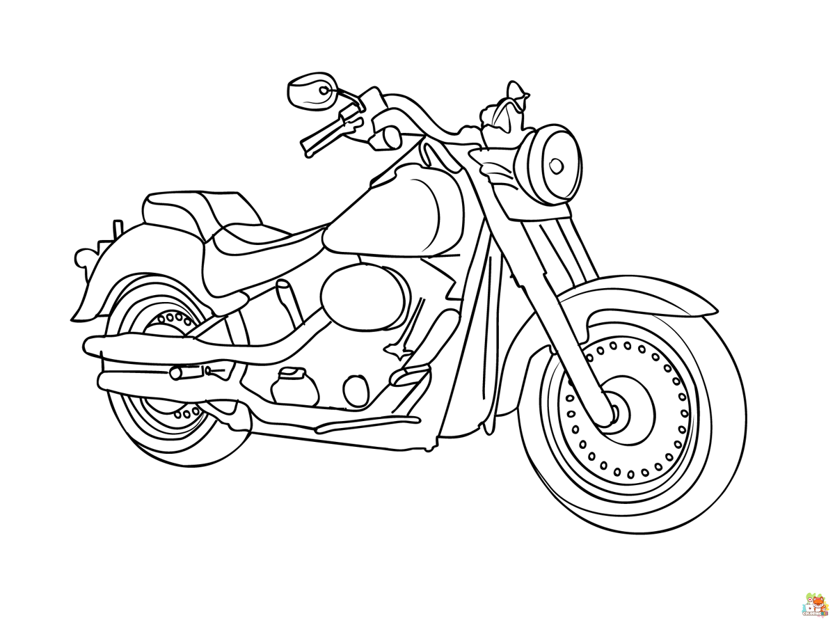 Motorcycle coloring pages printable
