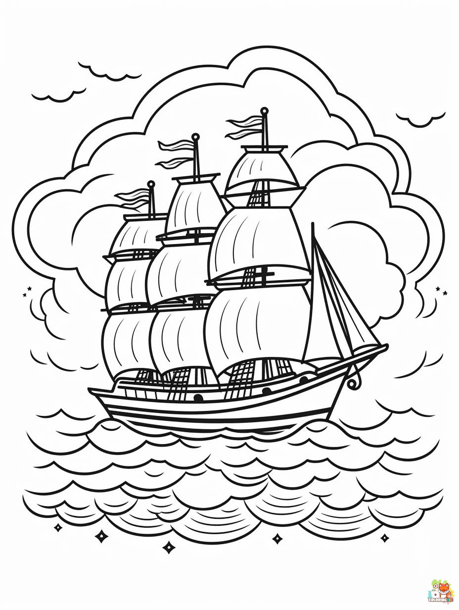 Ocean coloring pages 1