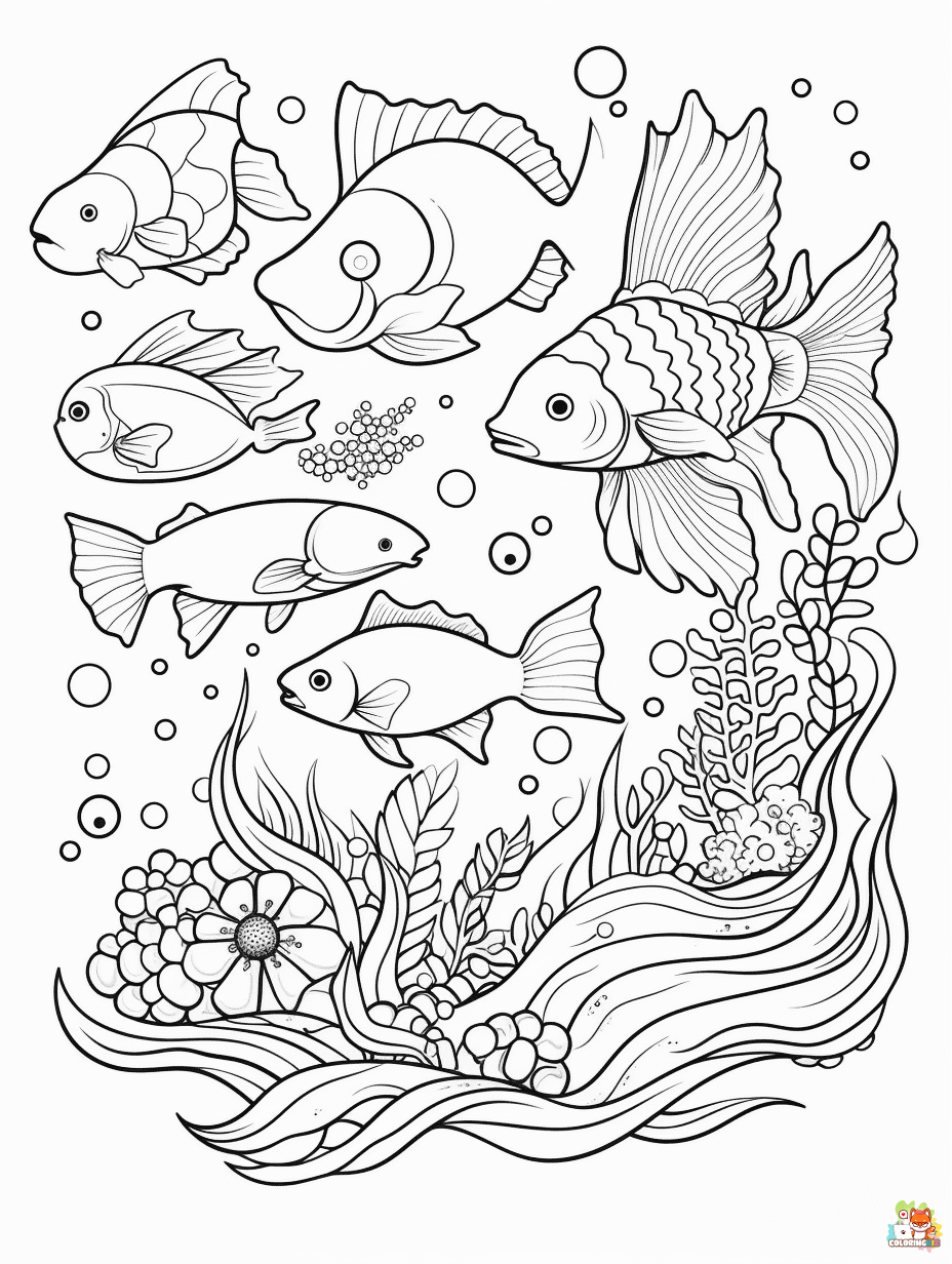 Ocean coloring pages 2