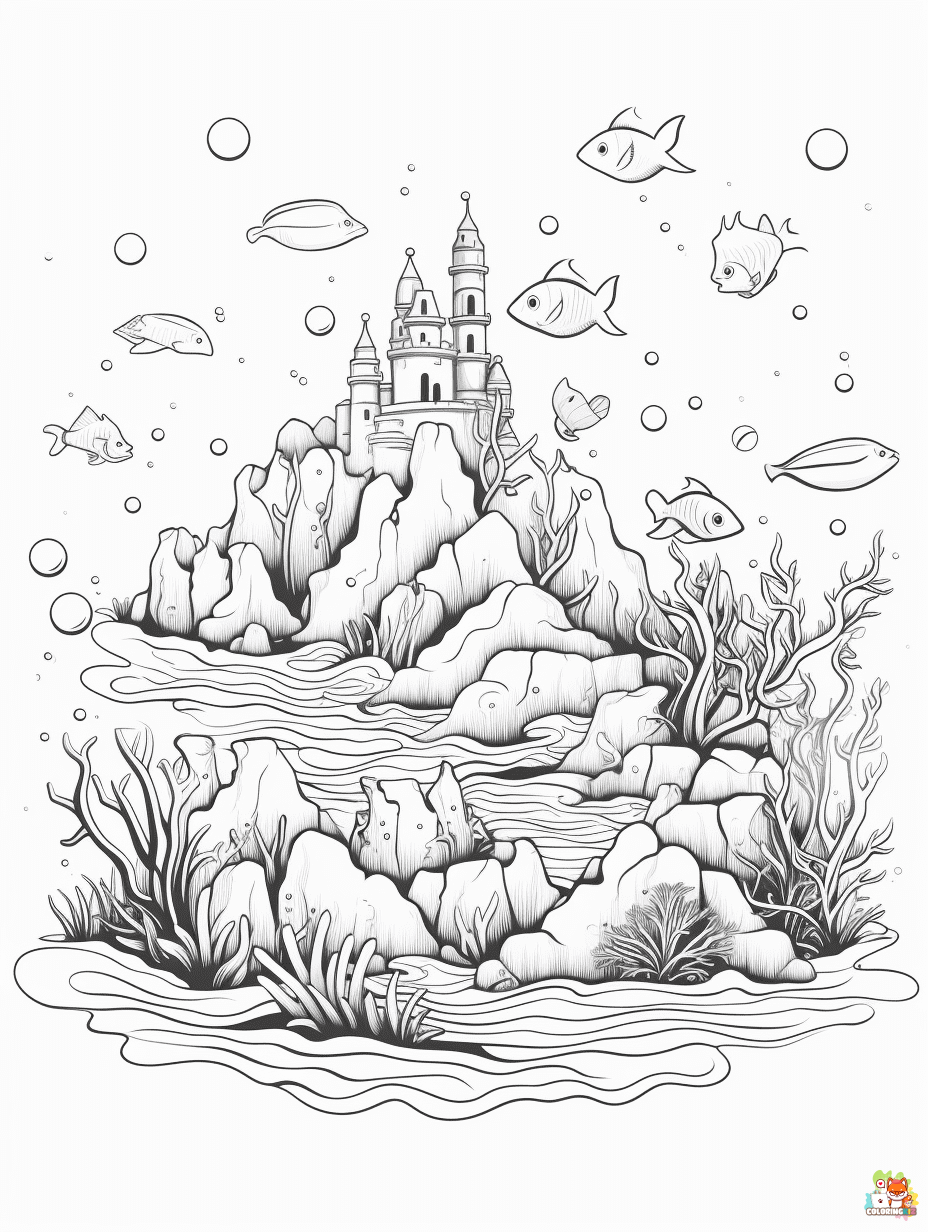 Ocean coloring pages free 1