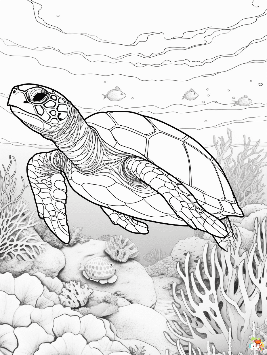 Ocean coloring pages free 2