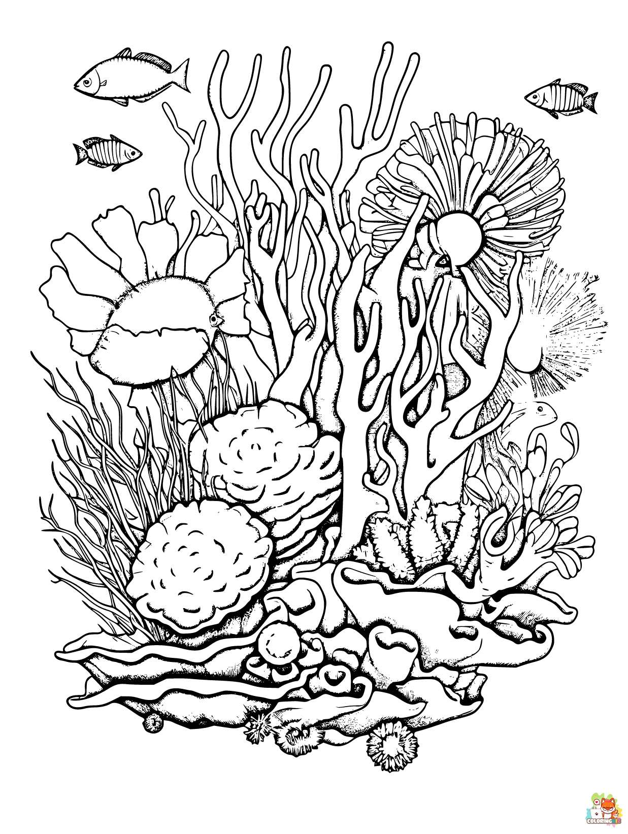 Ocean coloring pages printable 2