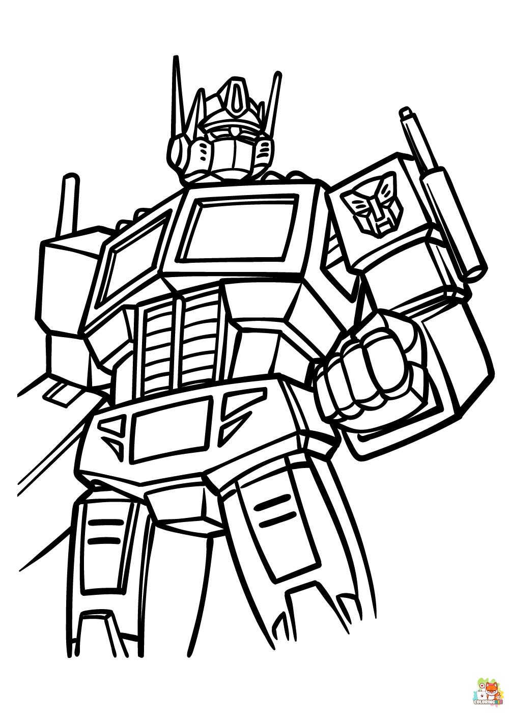 Optimus Prime coloring pages 6