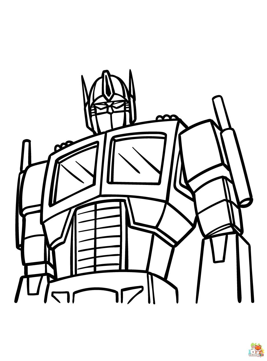 Optimus Prime coloring pages 7