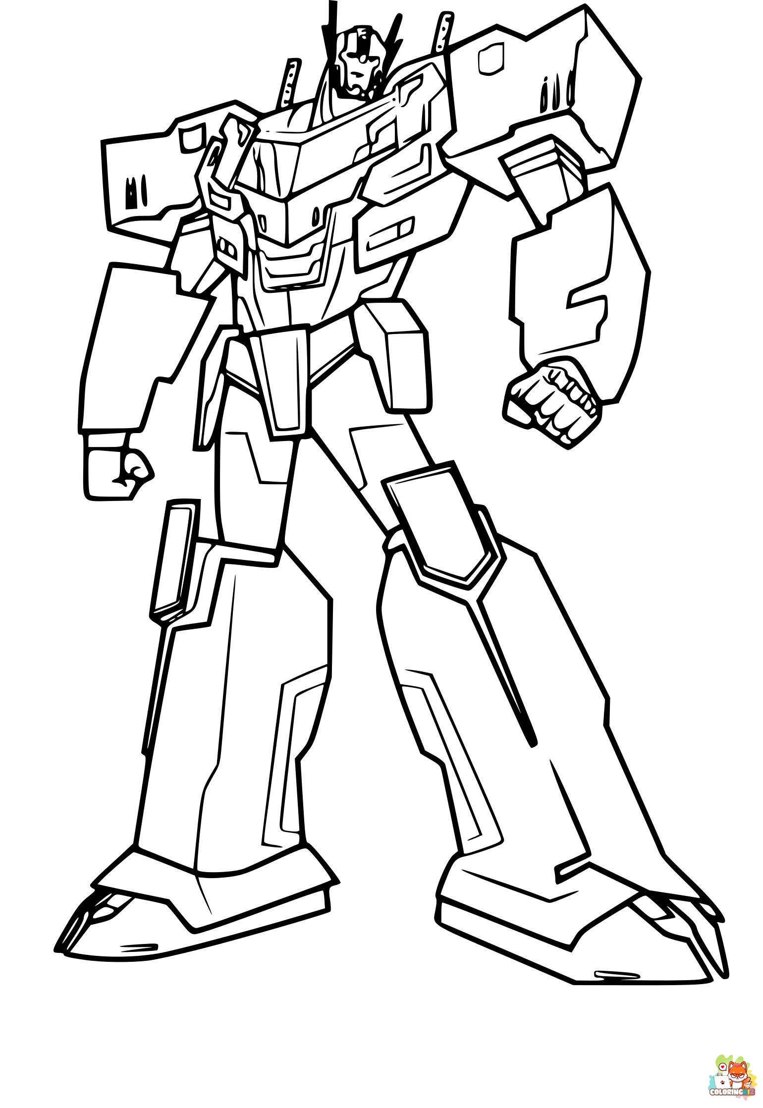 Optimus Prime coloring pages free 2