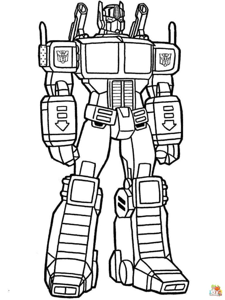 Optimus Prime coloring pages printable 1
