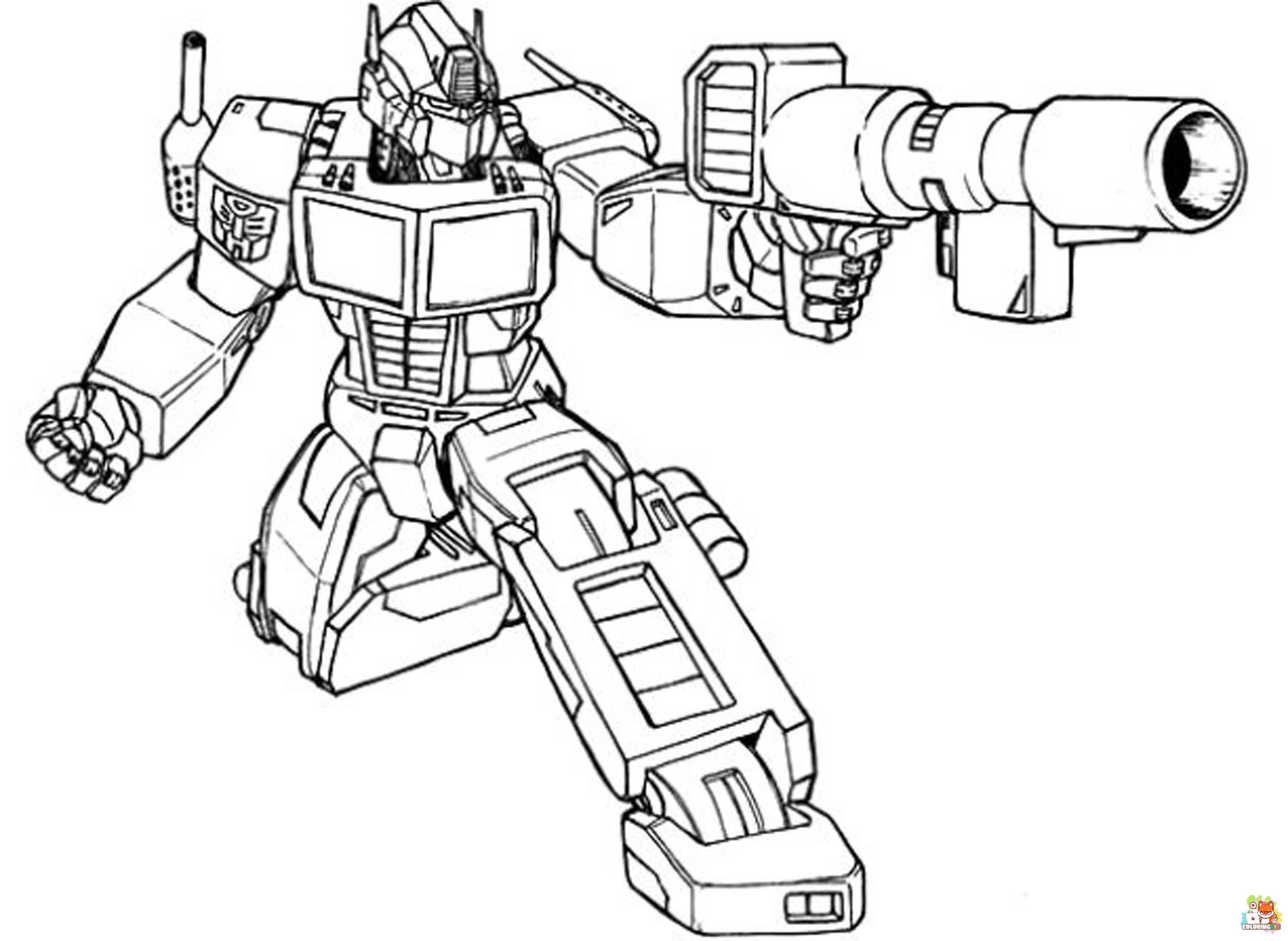 Optimus Prime coloring pages printable 2