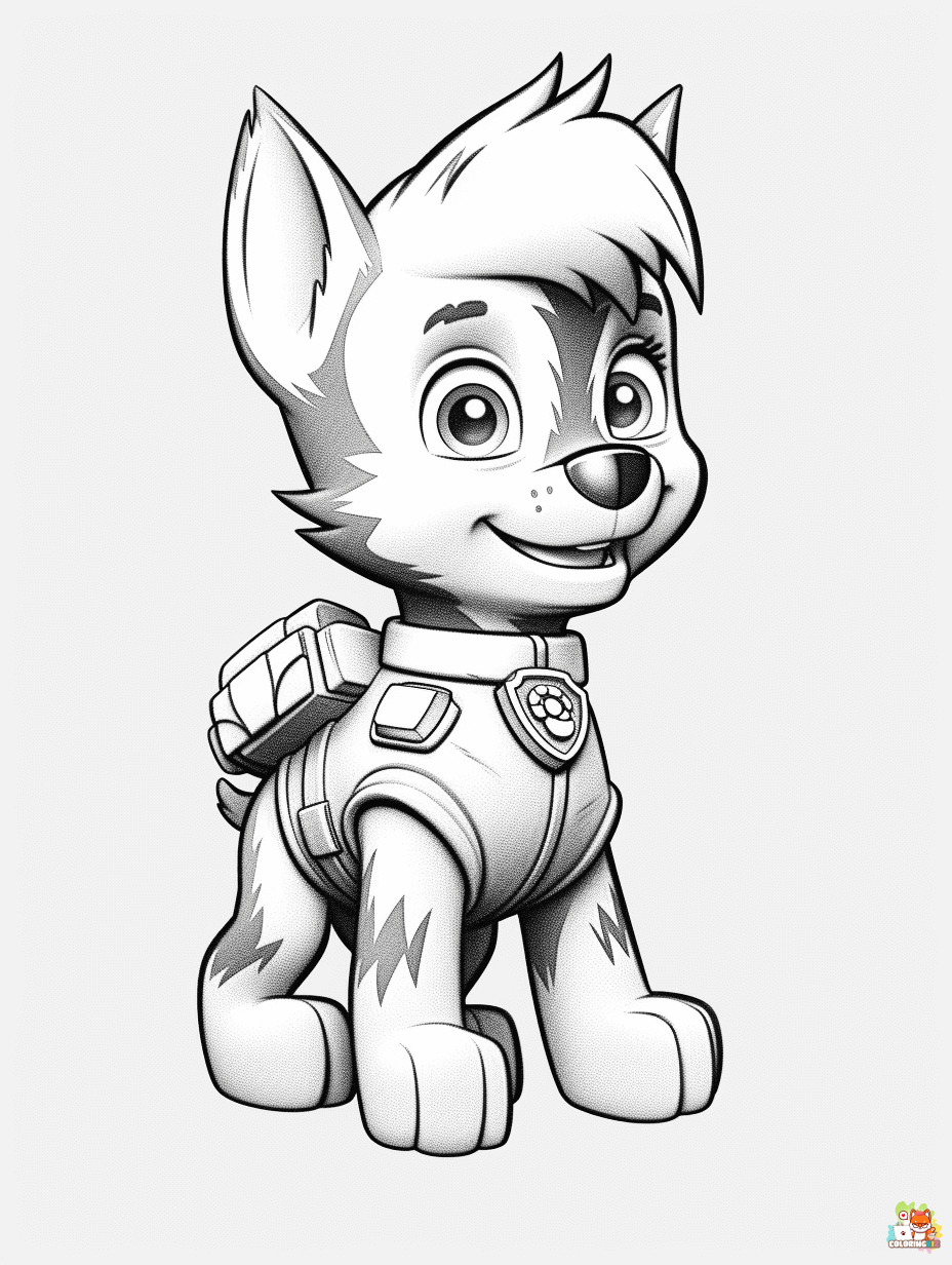 Paw Patrol Coloring Pages 12