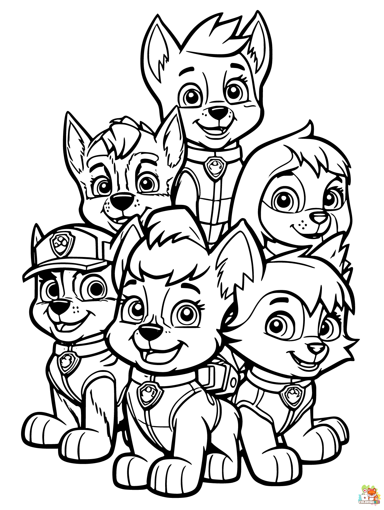 Paw Patrol Coloring Pages 13