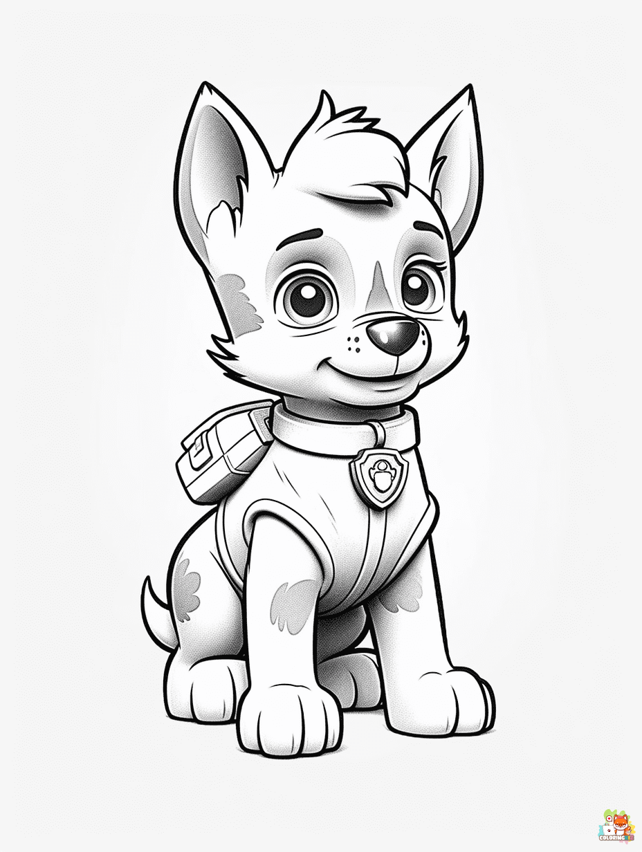 Paw Patrol Coloring Pages free 1