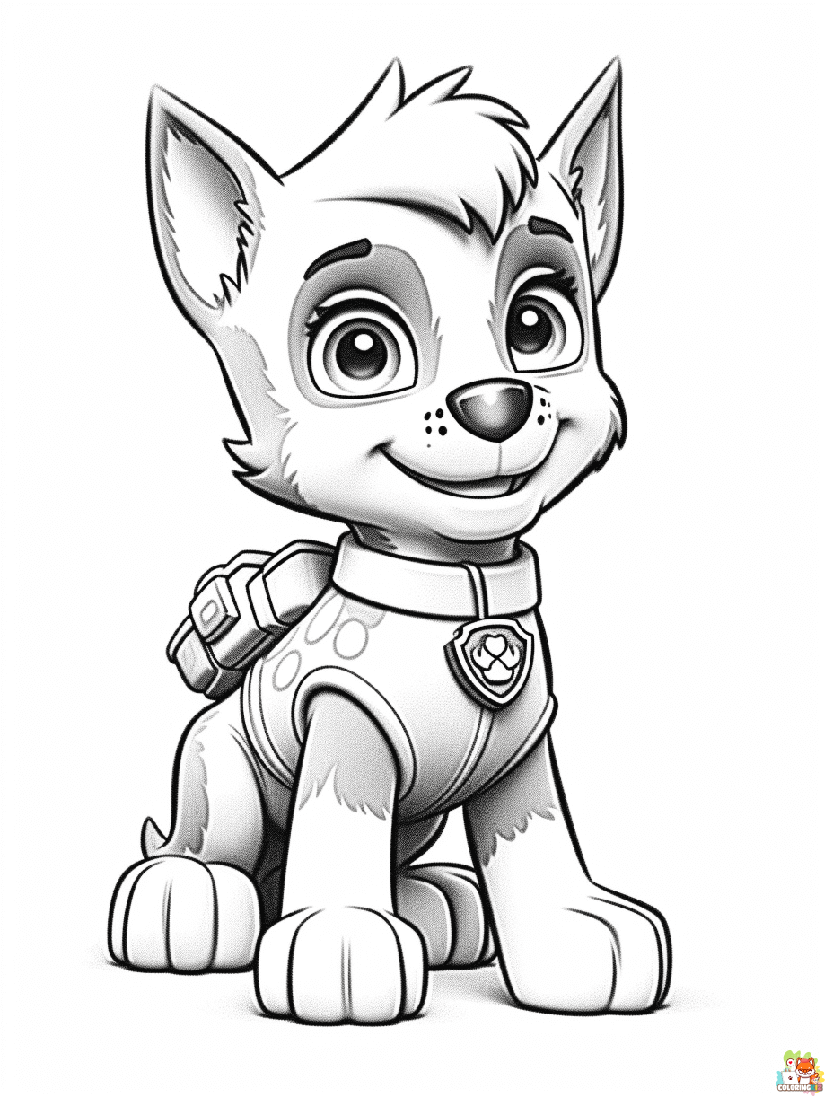 Paw Patrol Coloring Pages printable 1