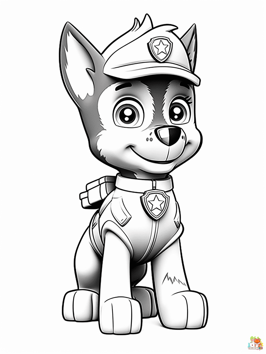 Paw Patrol Coloring Pages printable 2
