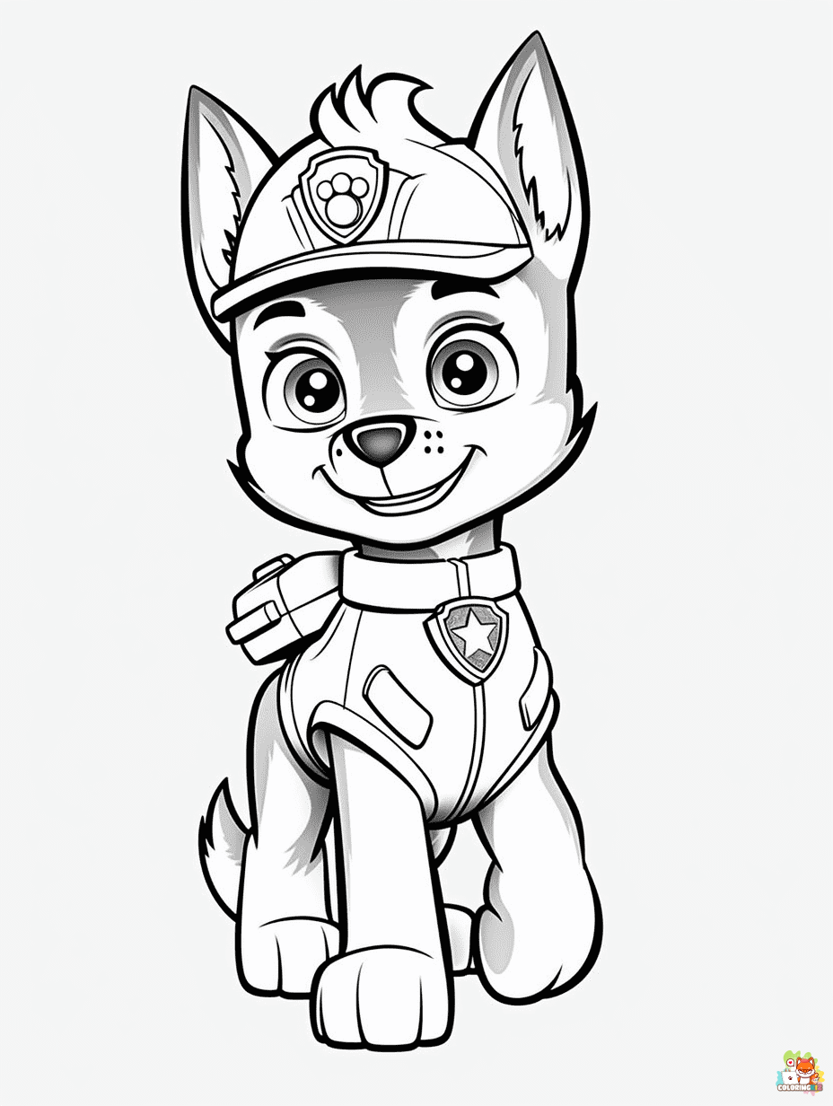 Paw Patrol Coloring Pages to print 1