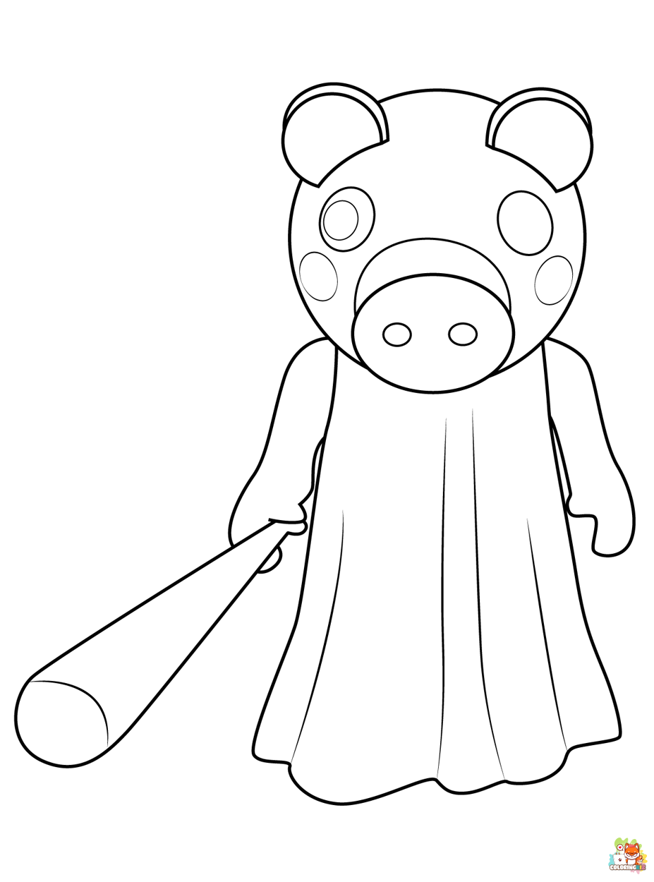 Piggy Roblox coloring pages free