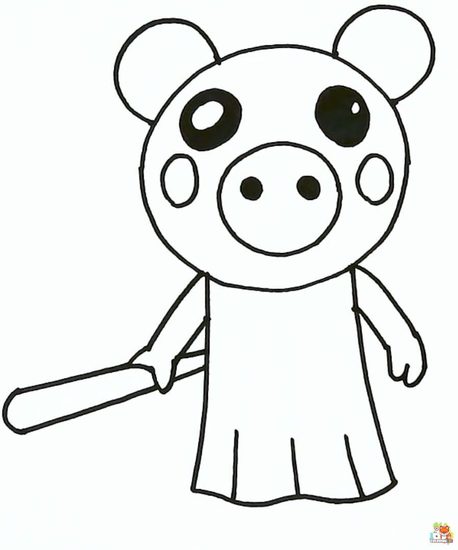 Piggy Roblox coloring pages printable free