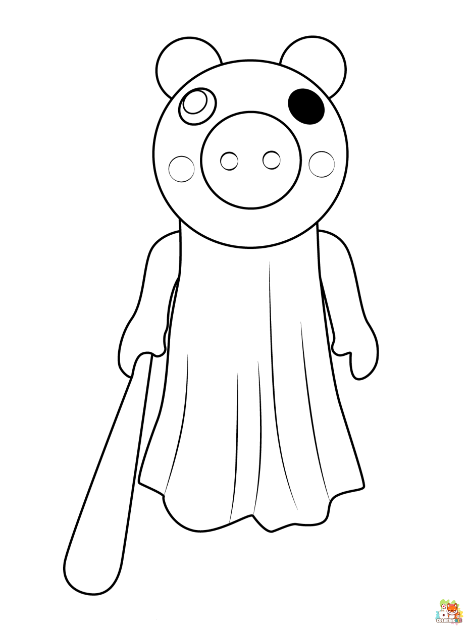 Piggy Roblox coloring pages printable