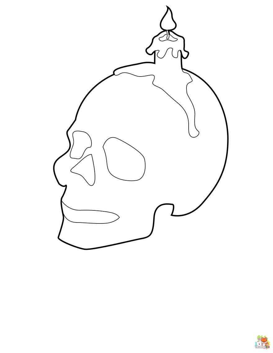 Skull Coloring Pages 2