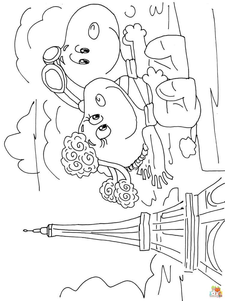 Snoopy Coloring Pages easy for kids 3
