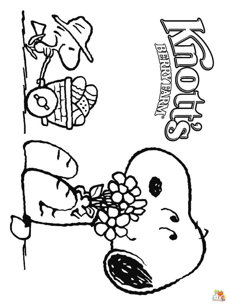 Snoopy Coloring Pages printable 3