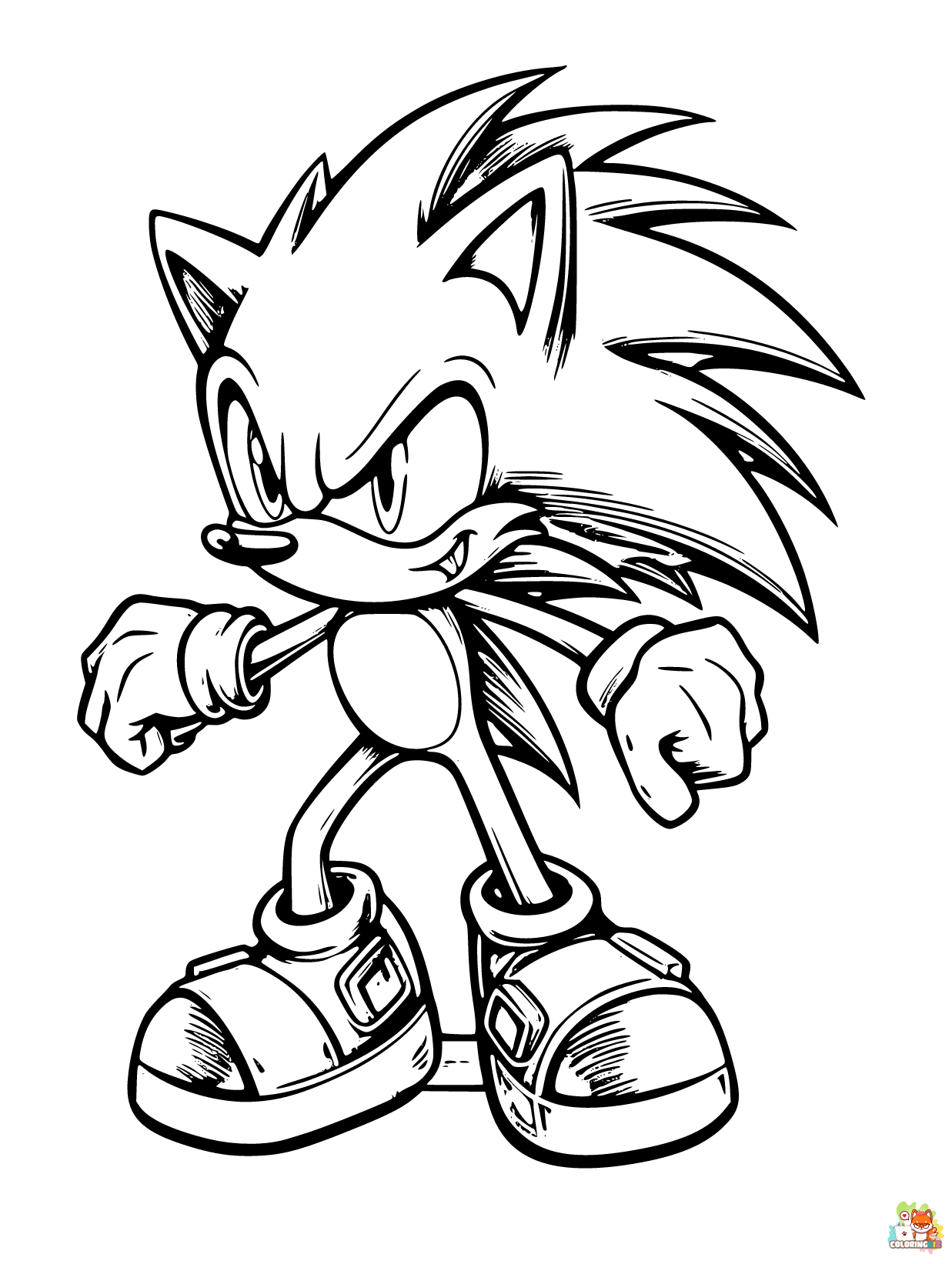 Sonic coloring pages 9