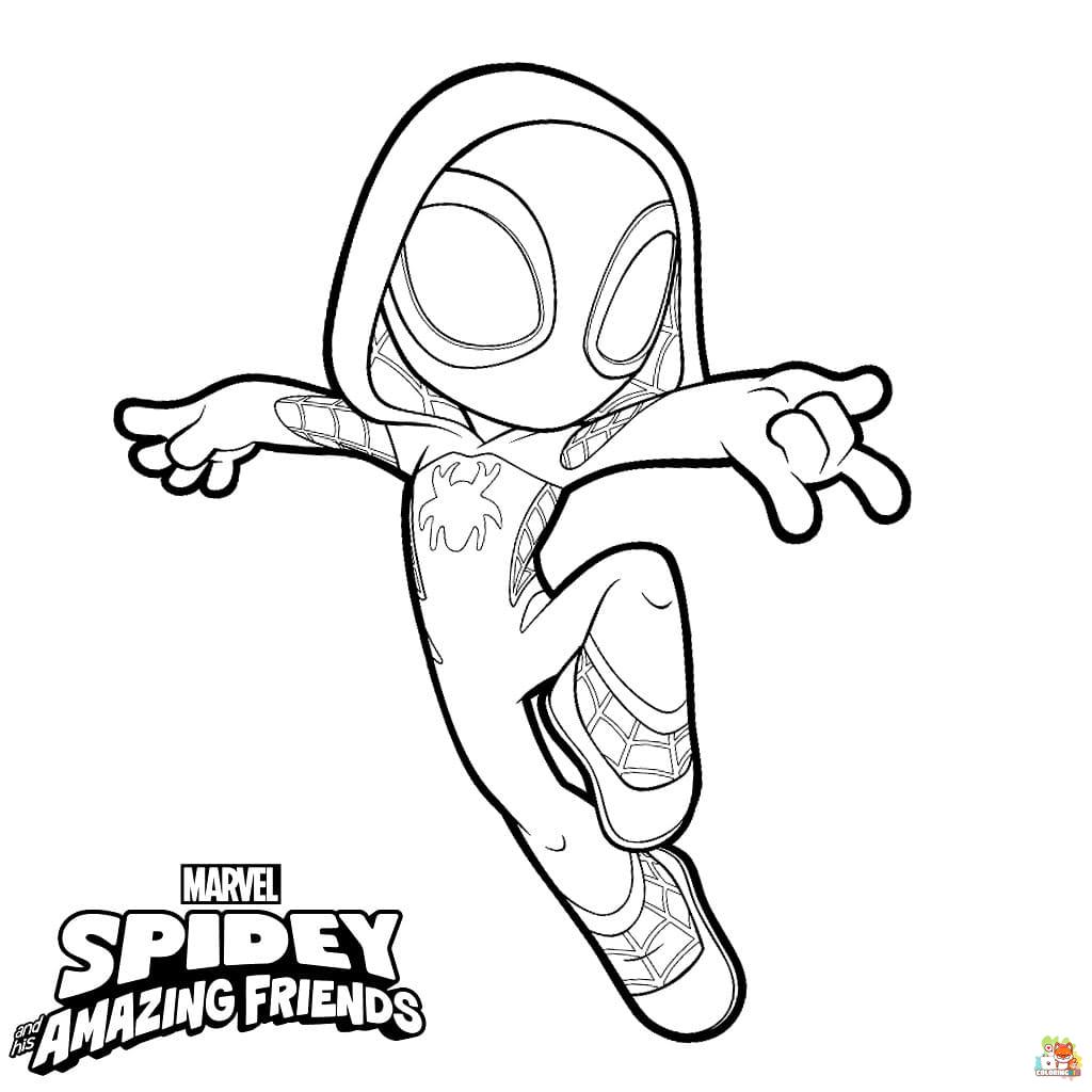 Spidey and His Amazing Friends Coloring Pages 3