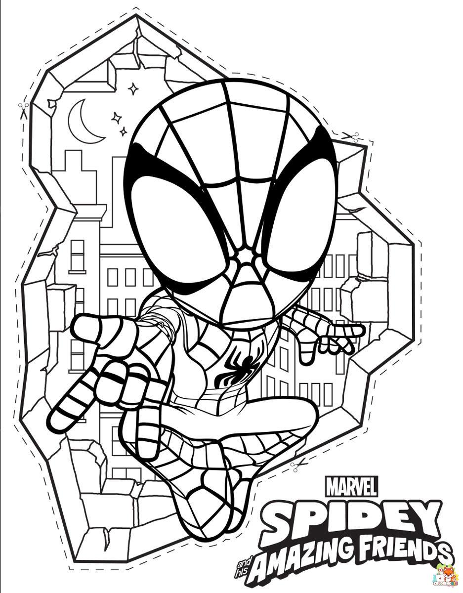 Spidey and His Amazing Friends Coloring Pages 4