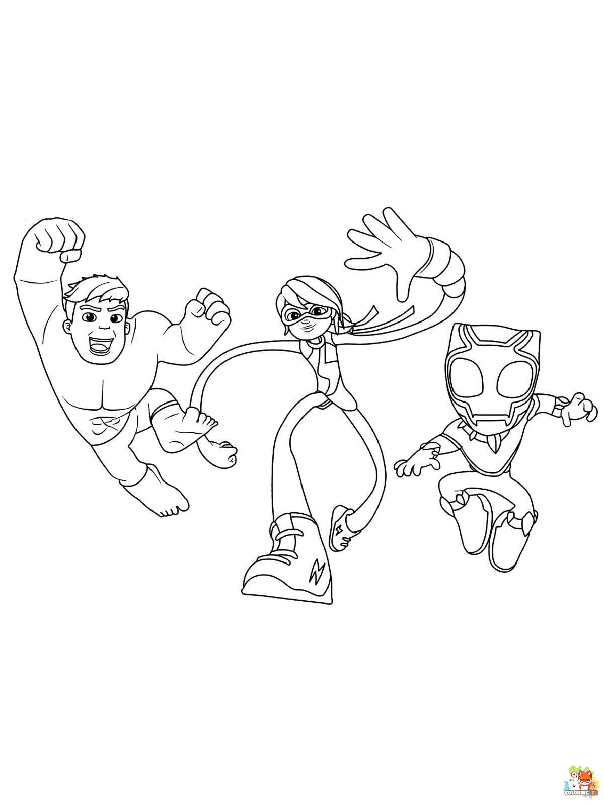 Spidey and His Amazing Friends Coloring Pages 7