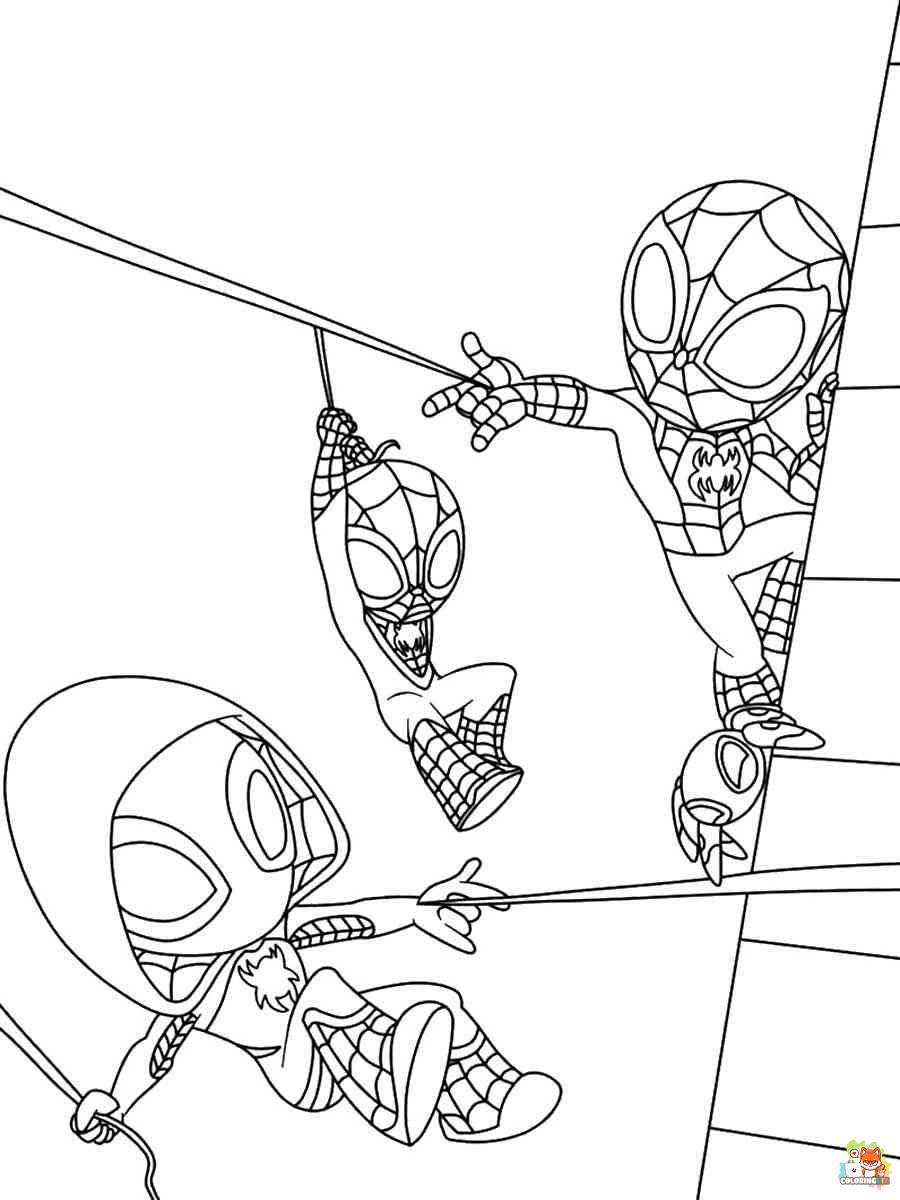 Spidey and His Amazing Friends Coloring Pages 8