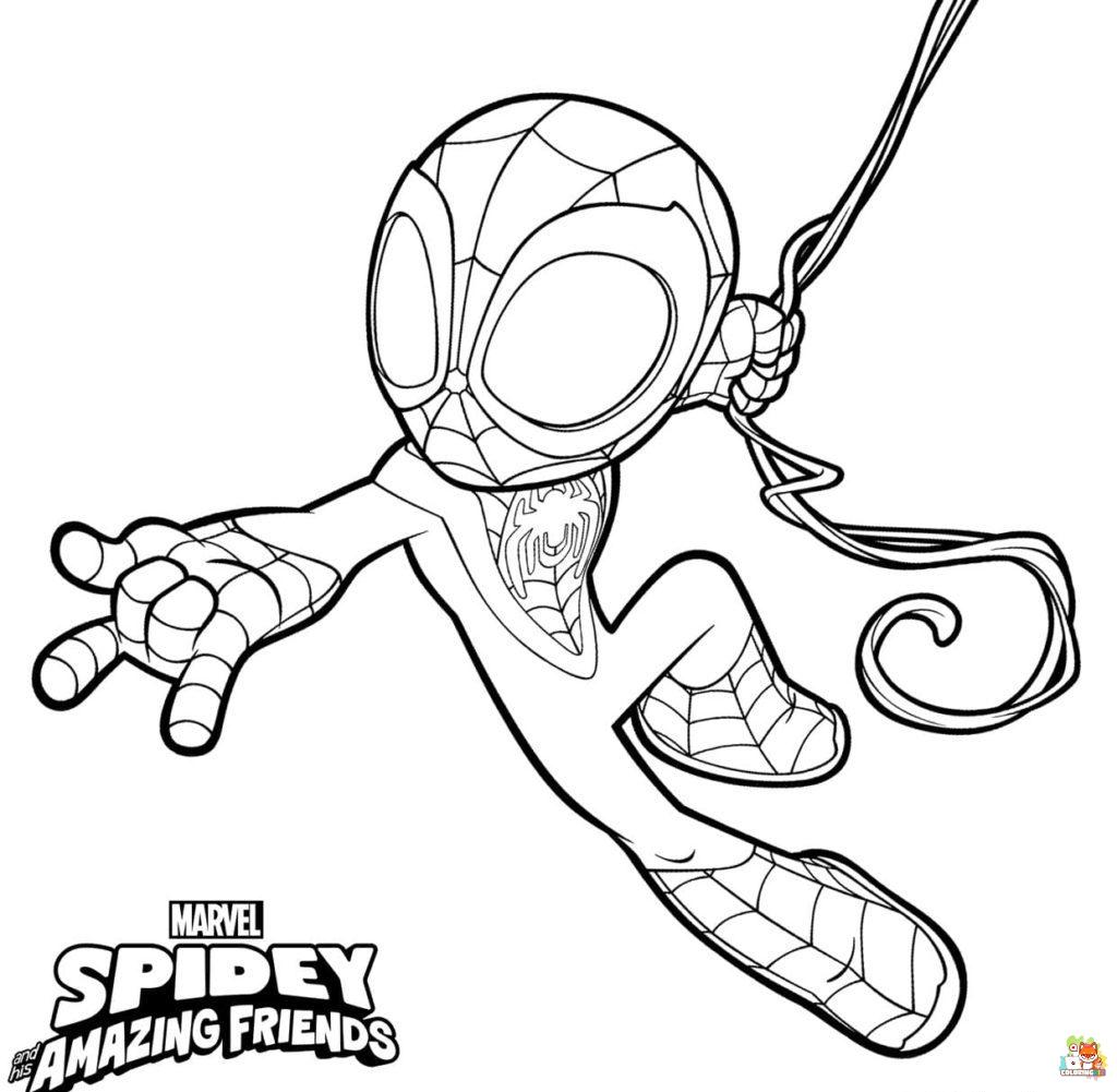 Spidey and His Amazing Friends Coloring Pages 9