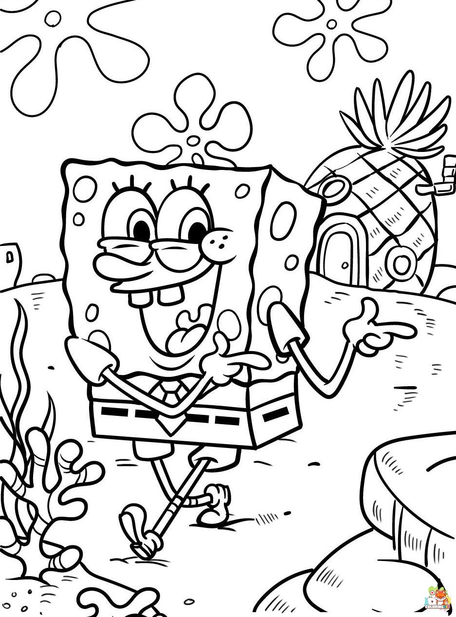 Spongebob Coloring Pages 12