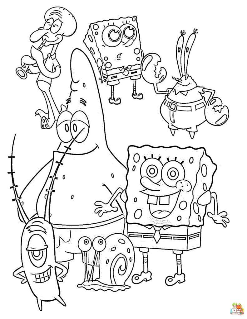 Spongebob Coloring Pages 9