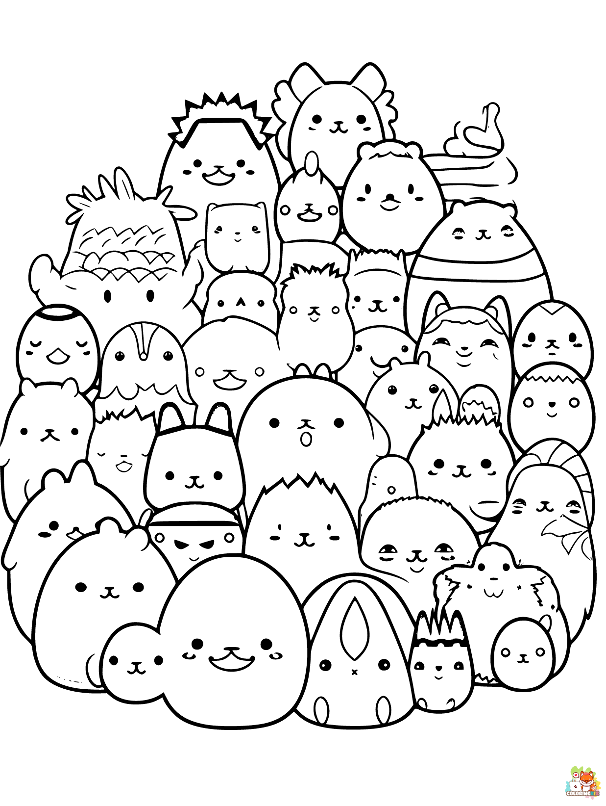 Squishmallows coloring pages printable free 2