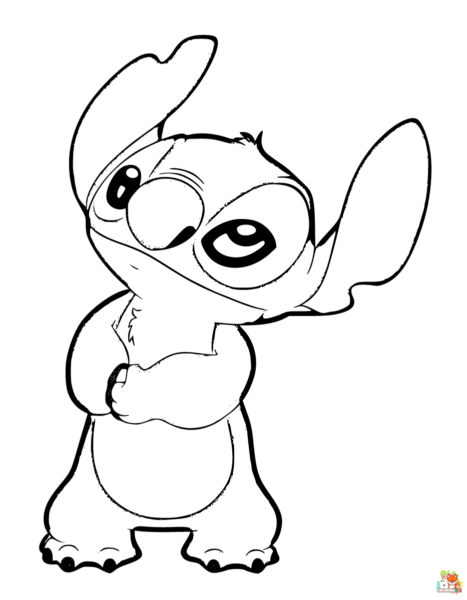 Stitch Coloring Pages 2