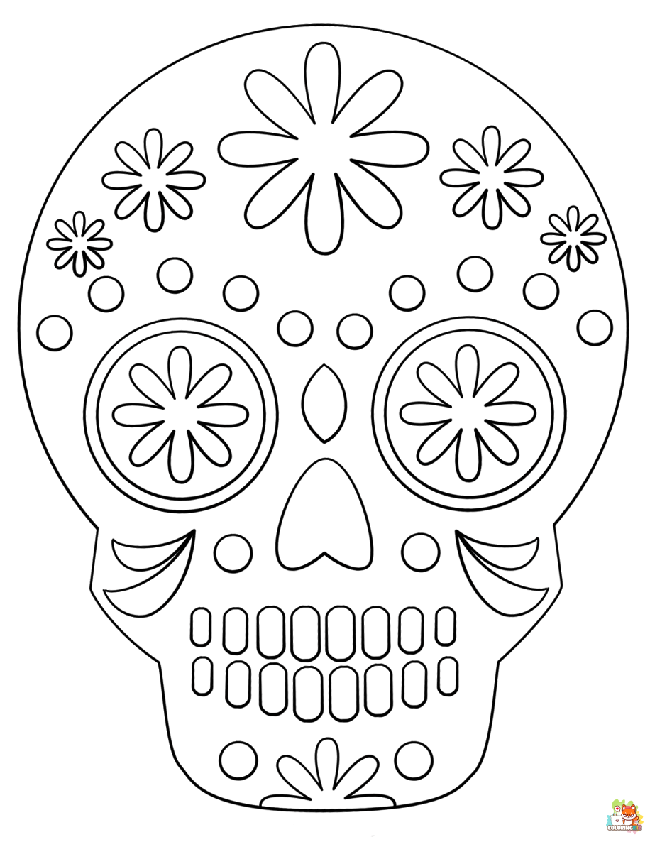 Sugar Skull coloring pages free