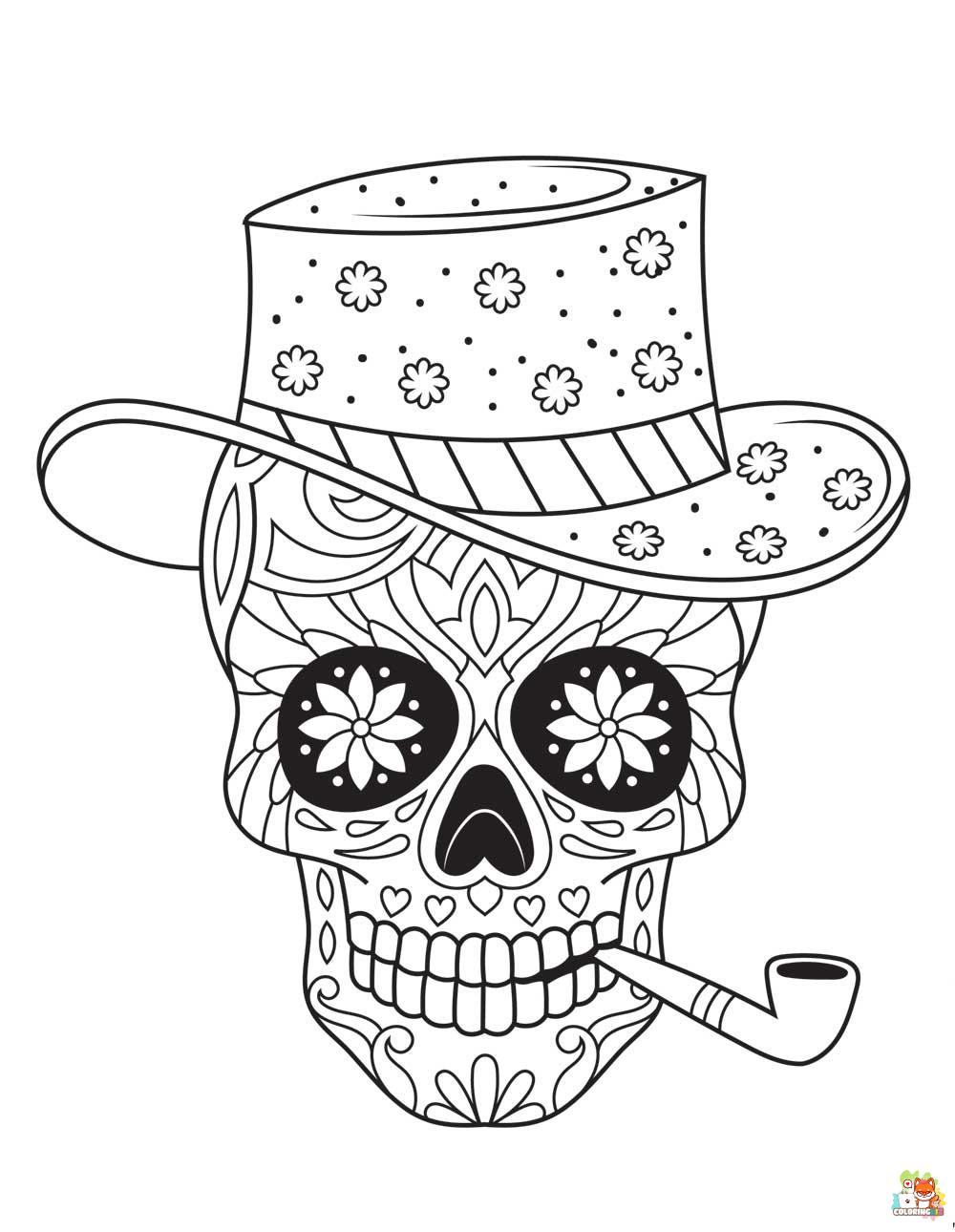 Sugar Skull coloring pages printable