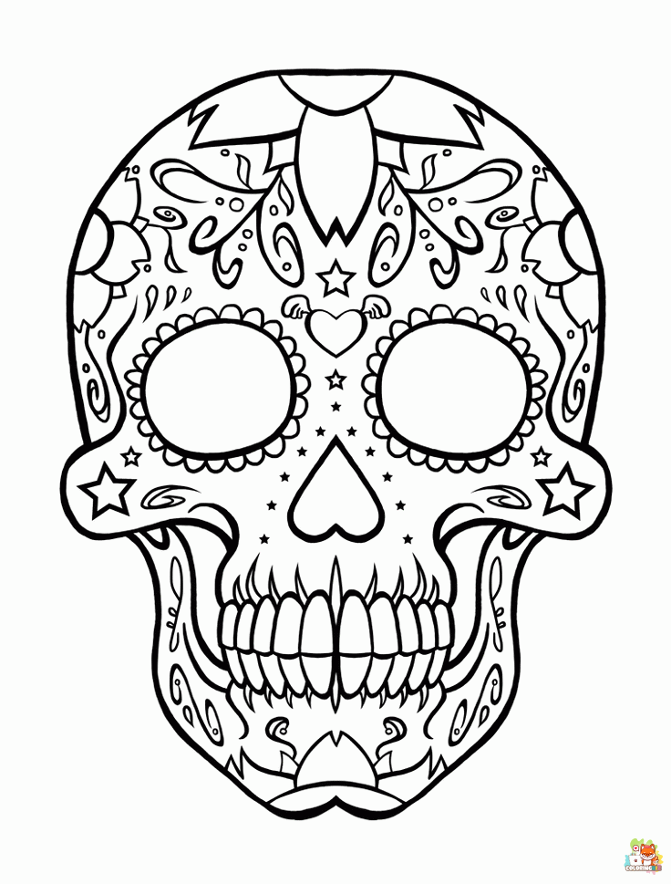Sugar Skull coloring pages