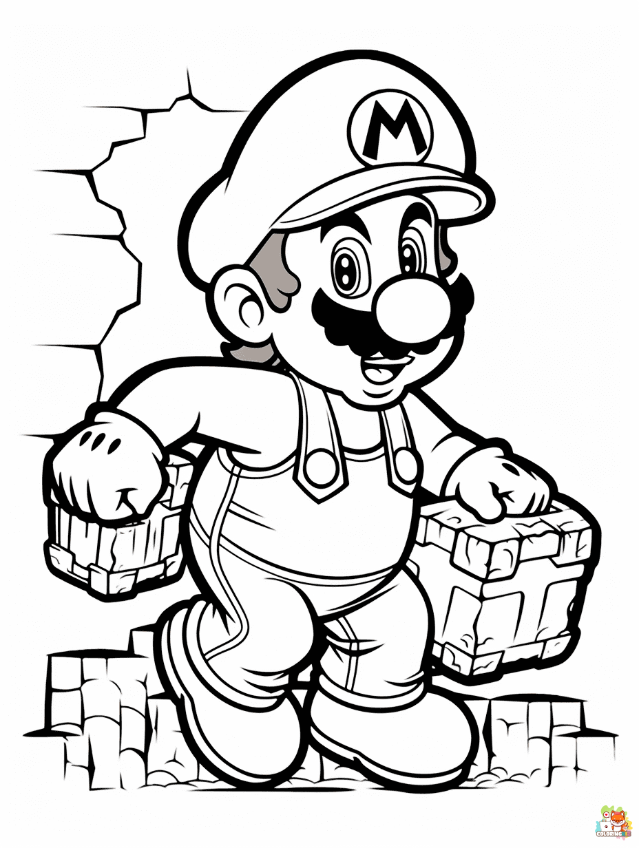 Super Mario coloring pages 2
