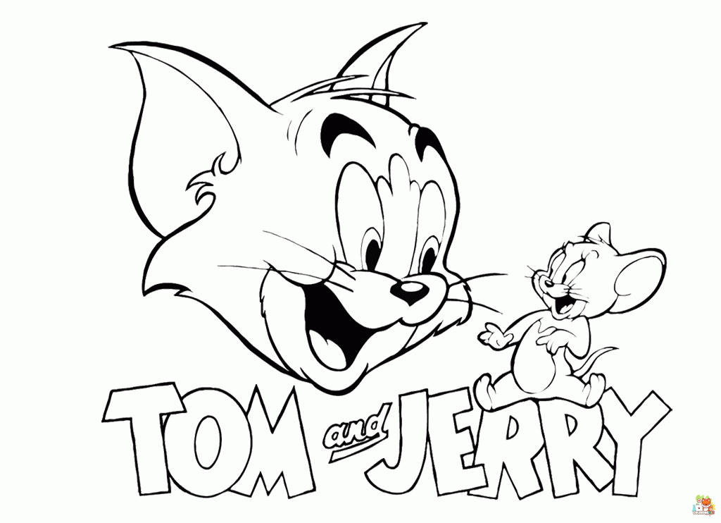 Tom and Jerry Coloring Pages 1