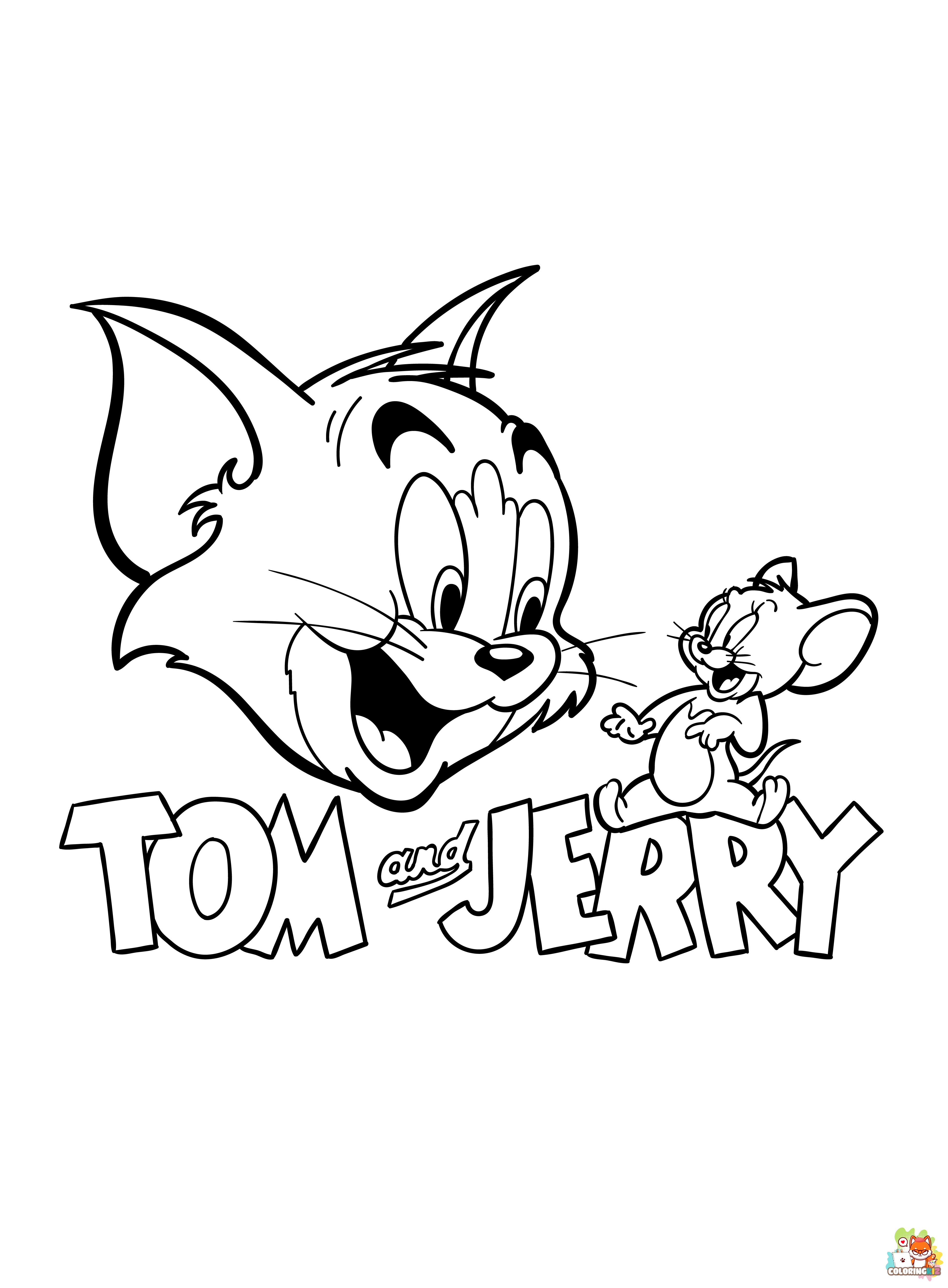 Tom and Jerry Coloring Pages 1