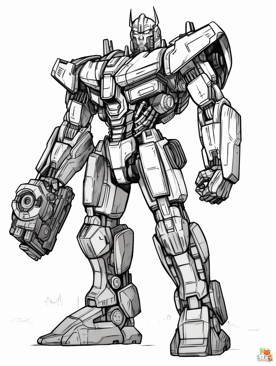 Transformers coloring pages free