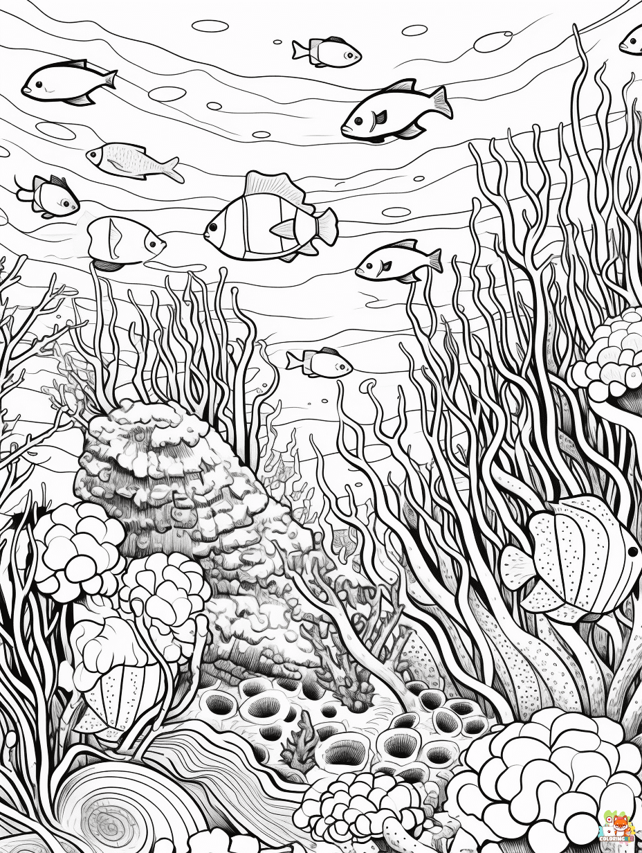 Under the Sea coloring pages free