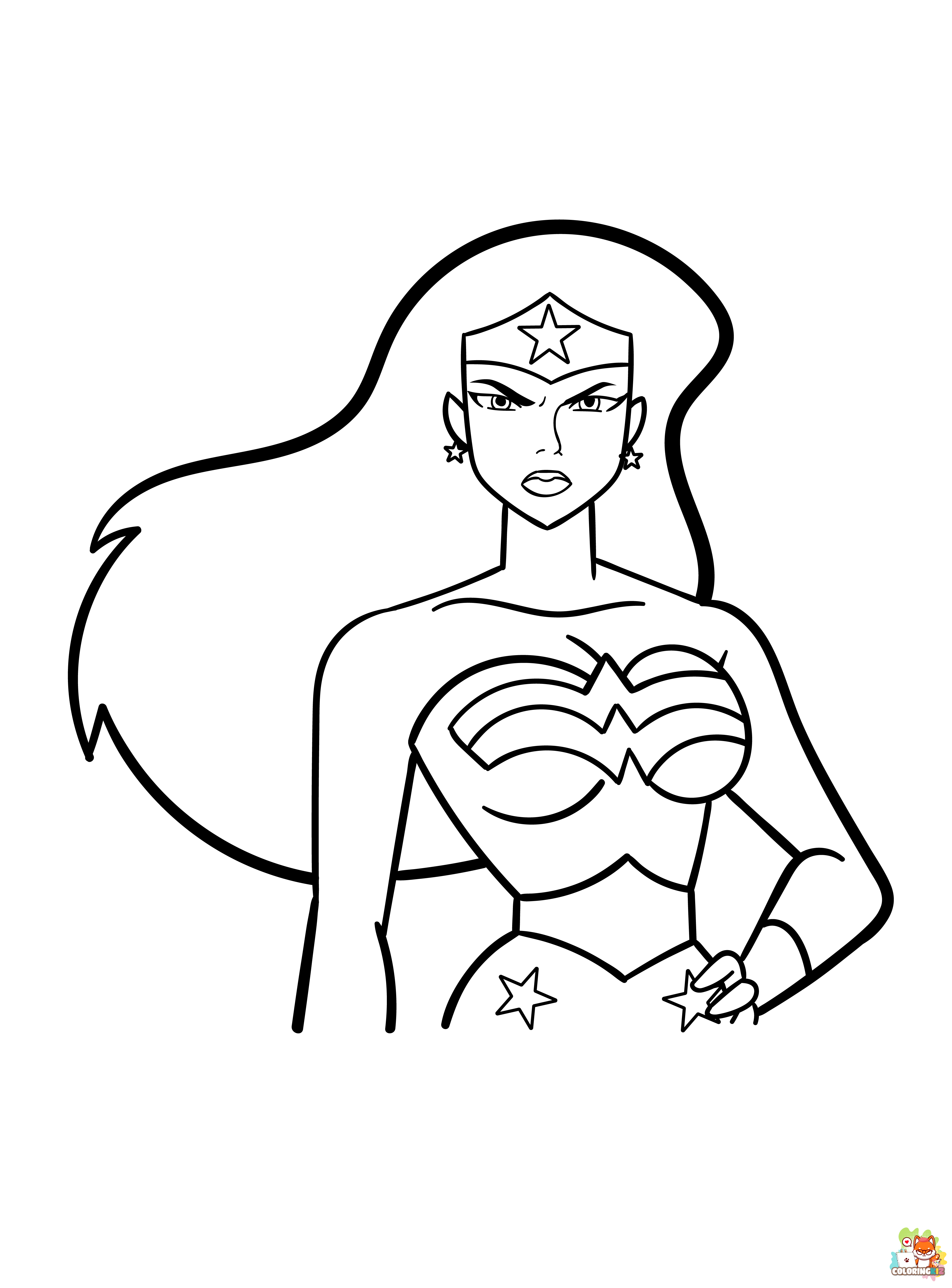 Wonder Woman Coloring Pages 1