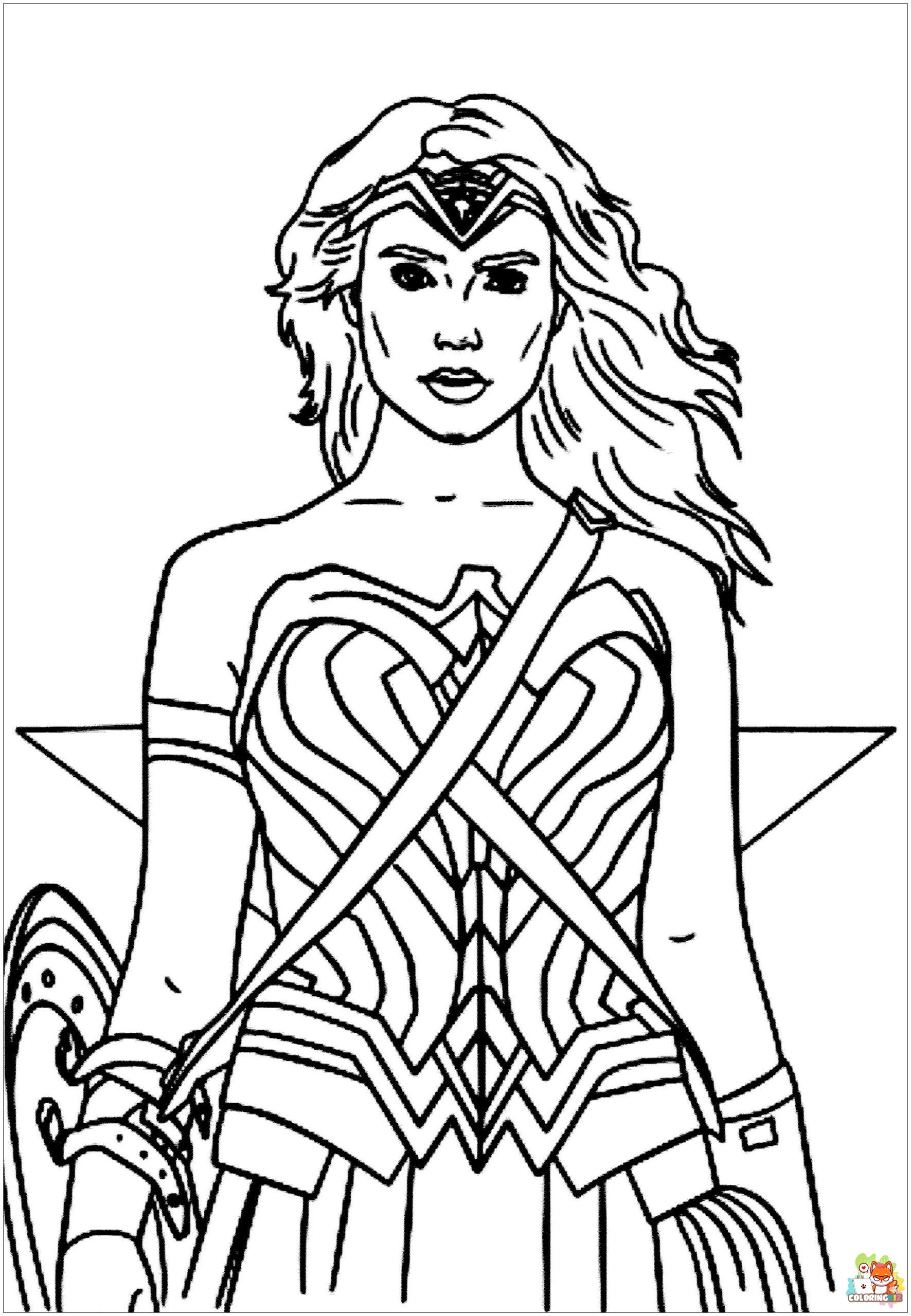 Wonder Woman Coloring Pages 4
