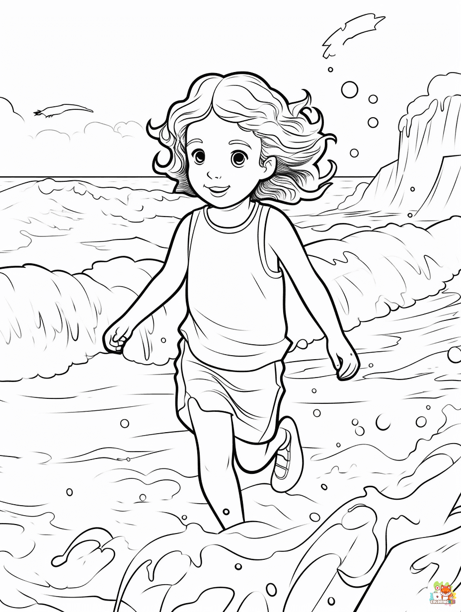beach summer coloring pages printable 10 1