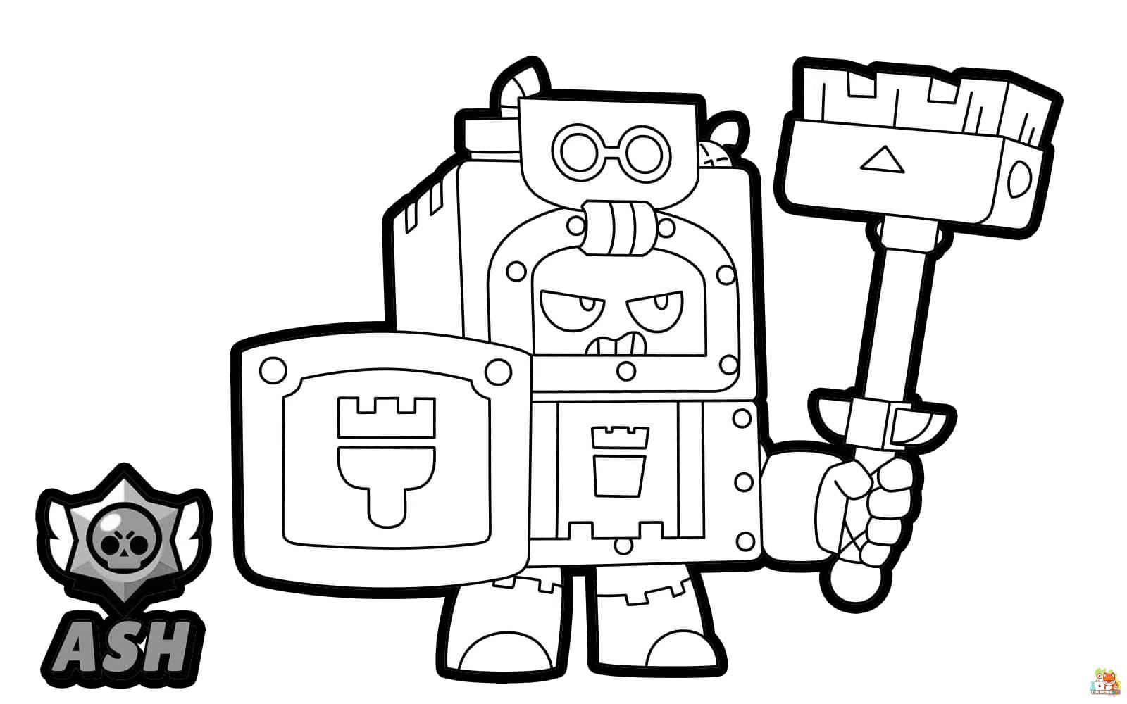 brawl stars characters coloring pages