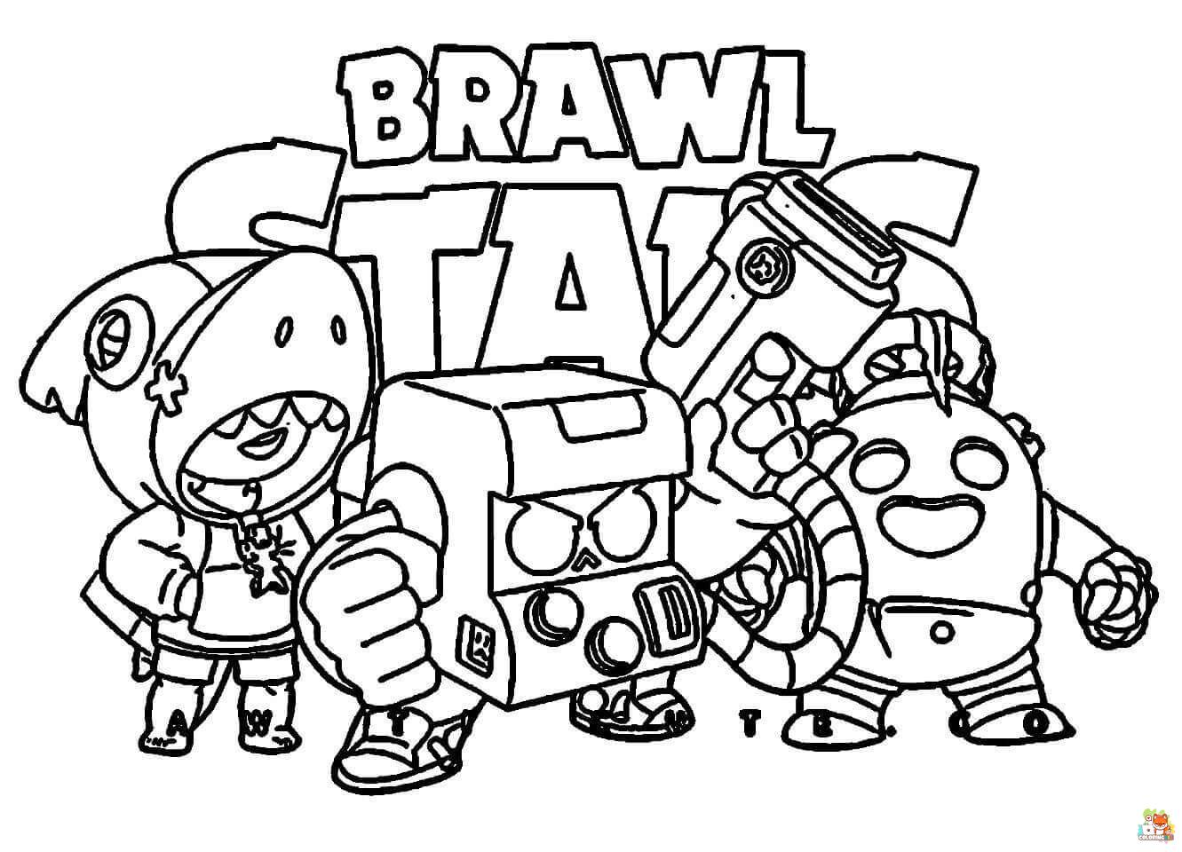 brawl stars coloring pages 1