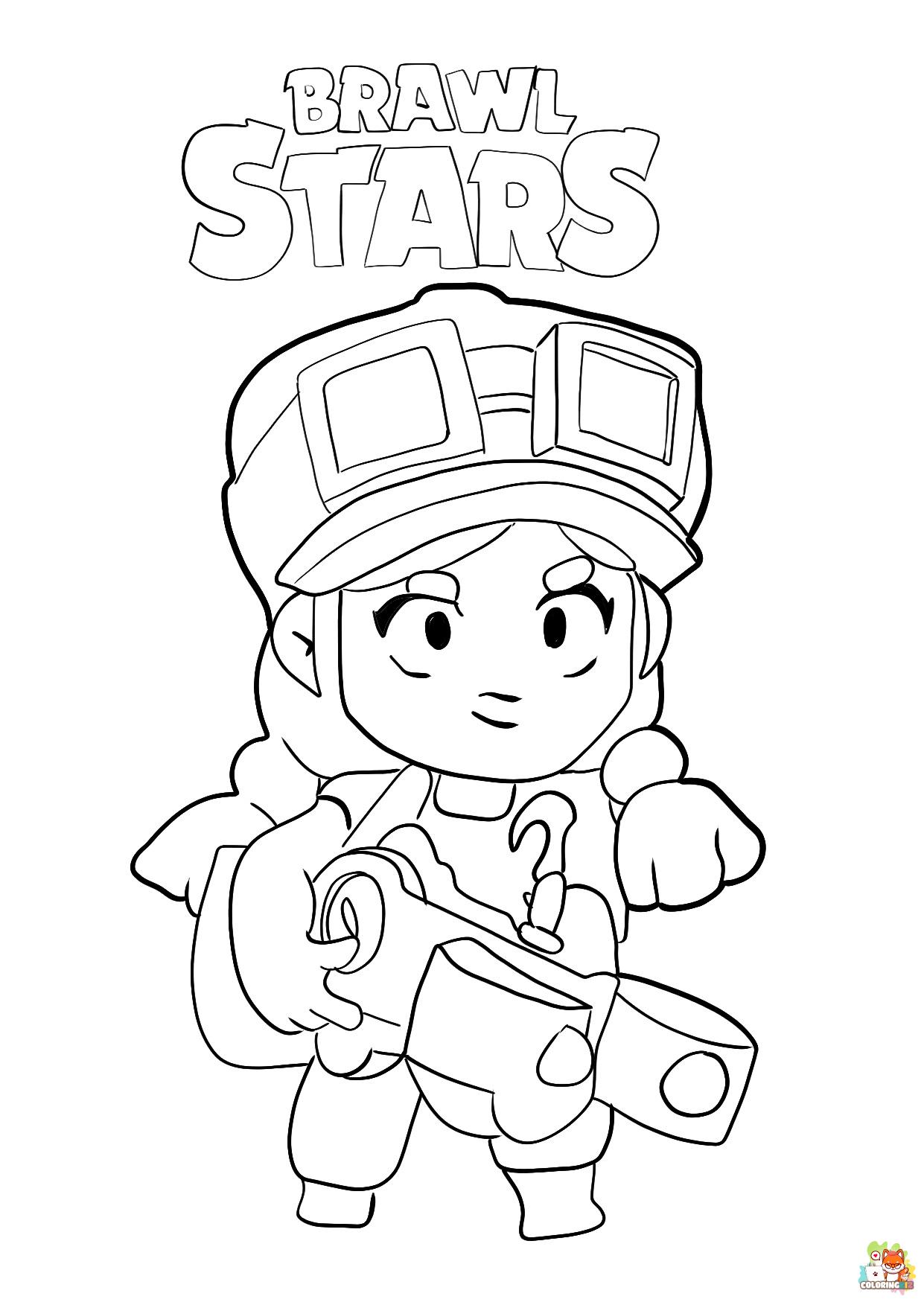 brawl stars coloring pages 11